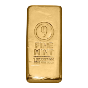 1 Kilo Fine Mint Cast-Poured Gold Bar .9999 Fine Gold