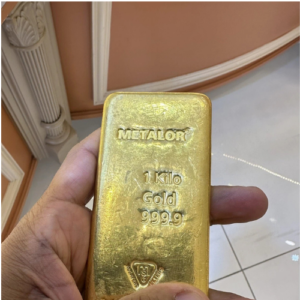 1 Kilo Metalor Gold Bar .9999